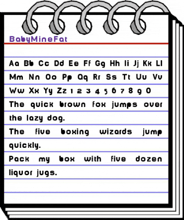 BabyMineFat Medium animated font preview BabyMineFat Medium animated font preview