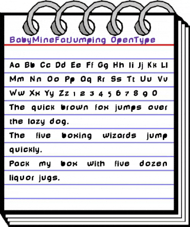BabyMine FatJumping animated font preview