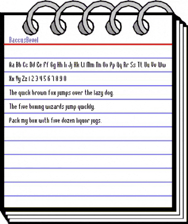 BaccusBevel Regular animated font preview BaccusBevel Regular animated font preview