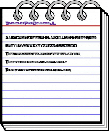 Bachelor Pad College JL Regular animated font preview Bachelor Pad College JL Regular animated font preview