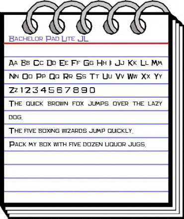 Bachelor Pad Lite JL Regular animated font preview Bachelor Pad Lite JL Regular animated font preview