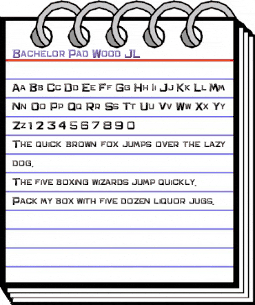 Bachelor Pad Wood JL Regular animated font preview Bachelor Pad Wood JL Regular animated font preview