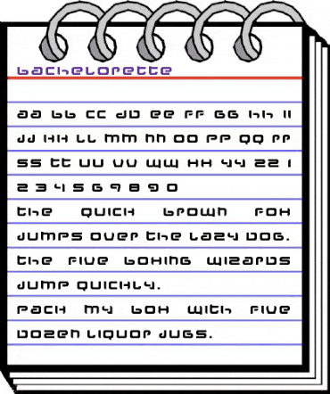 Bachelorette Regular animated font preview Bachelorette Regular animated font preview