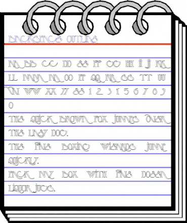 Backspace Outline Regular animated font preview