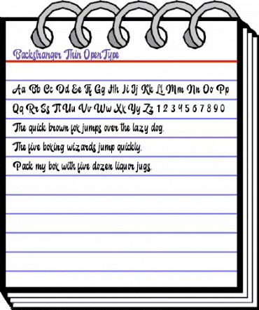 Backstranger Regular animated font preview Backstranger Regular animated font preview