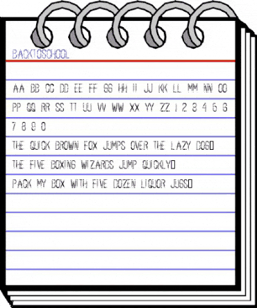 BackToSchool Regular animated font preview BackToSchool Regular animated font preview