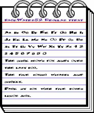 BackWater52 Regular animated font preview BackWater52 Regular animated font preview