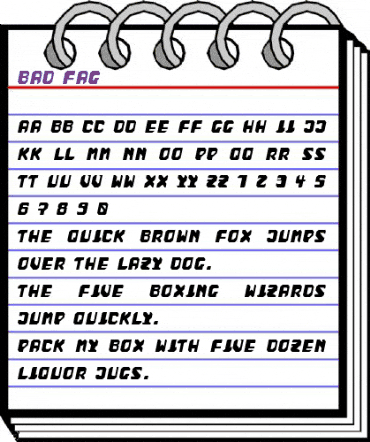 bad fag Regular animated font preview bad fag Regular animated font preview