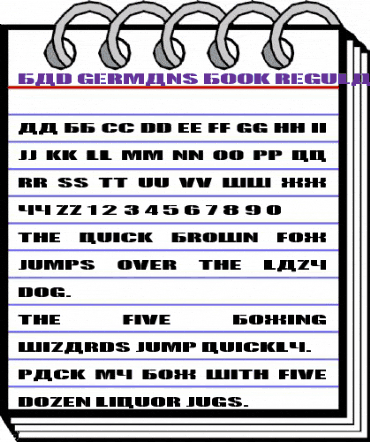 Bad Germans Book Regular animated font preview Bad Germans Book Regular animated font preview