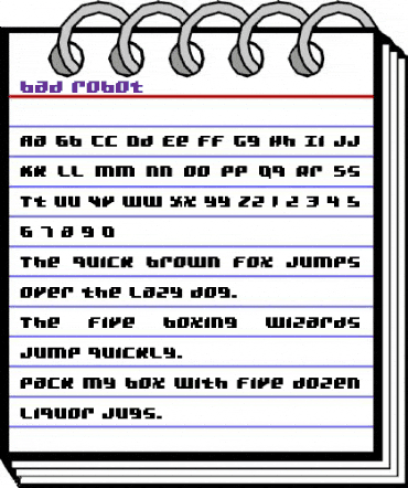 bad robot Regular animated font preview bad robot Regular animated font preview