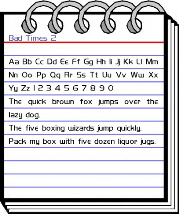 Bad Times 2 Regular animated font preview Bad Times 2 Regular animated font preview