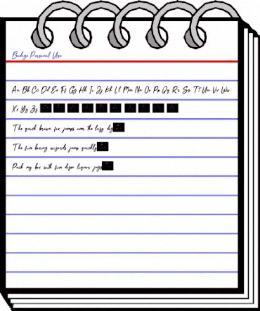 Badage Personal Use animated font preview