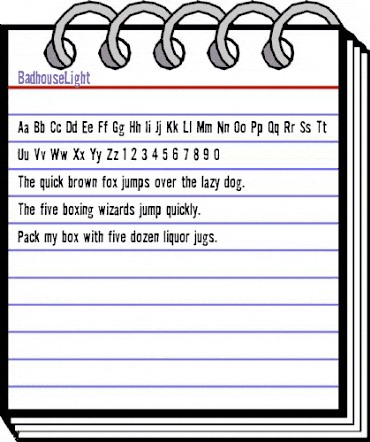 Badhouse Light animated font preview Badhouse Light animated font preview
