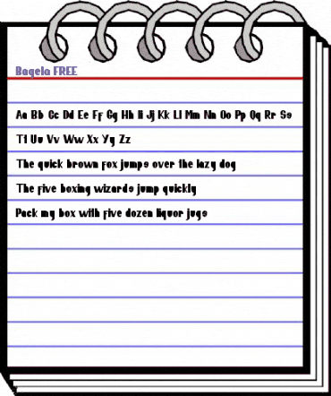 Bagela FREE Regular animated font preview Bagela FREE Regular animated font preview