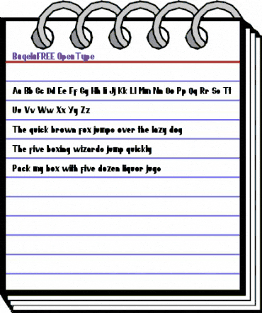 Bagela FREE Regular animated font preview