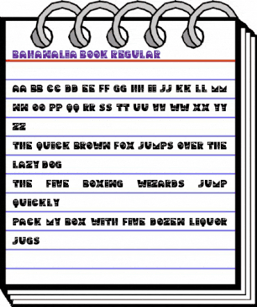 Bahanalia Book Regular animated font preview Bahanalia Book Regular animated font preview