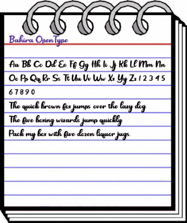 Bahira Regular animated font preview Bahira Regular animated font preview