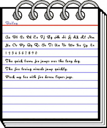 Bailey Regular animated font preview Bailey Regular animated font preview