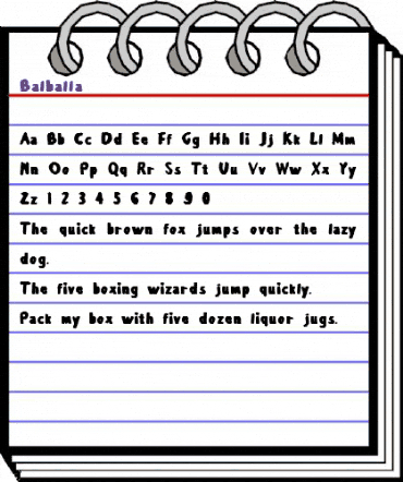 Balballa Regular animated font preview Balballa Regular animated font preview