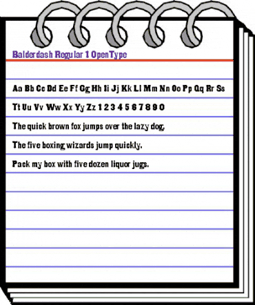 Balderdash Regular animated font preview Balderdash Regular animated font preview