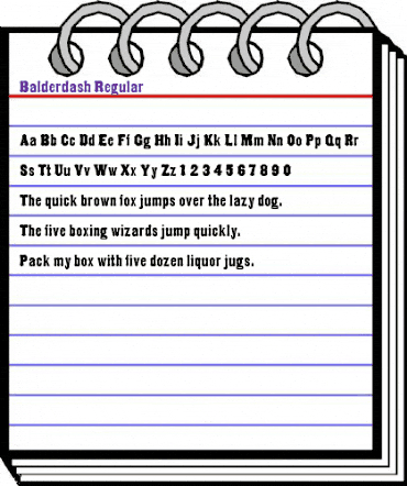 Balderdash-Regular Regular animated font preview Balderdash-Regular Regular animated font preview