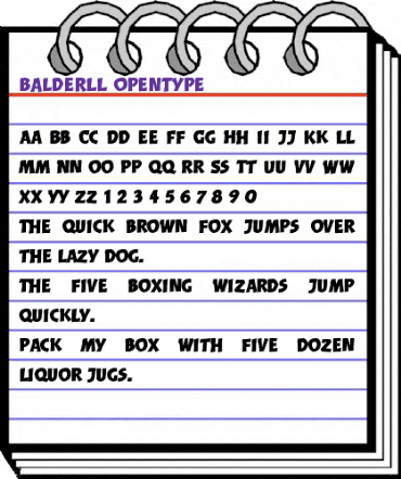 BalderLL Regular animated font preview BalderLL Regular animated font preview