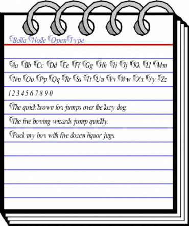 Balfa Hode Regular animated font preview Balfa Hode Regular animated font preview