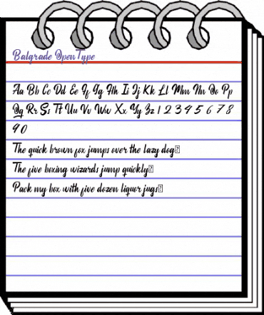 Balgrade Regular animated font preview Balgrade Regular animated font preview