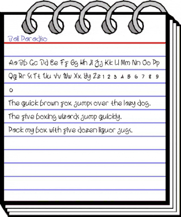 Bali Paradiso Regular animated font preview Bali Paradiso Regular animated font preview