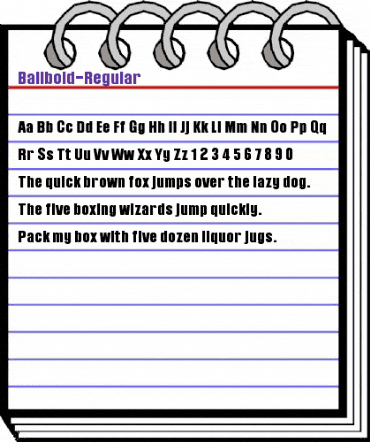 Balibold Regular animated font preview Balibold Regular animated font preview