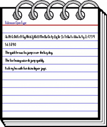 Balimoon Regular animated font preview Balimoon Regular animated font preview