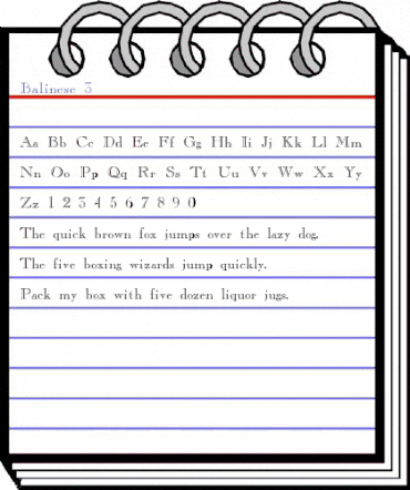 Balinese 3 Regular animated font preview Balinese 3 Regular animated font preview