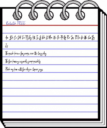 Balistik FREE Regular animated font preview Balistik FREE Regular animated font preview