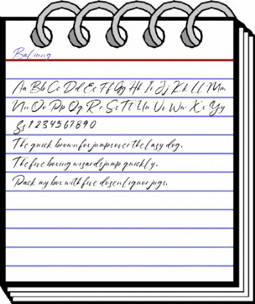 Baliung Regular animated font preview Baliung Regular animated font preview