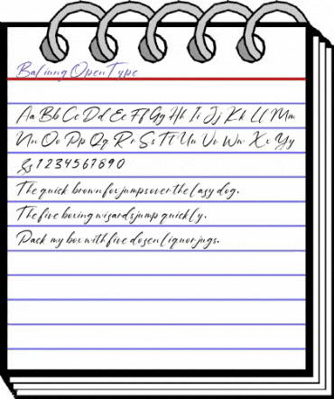 Baliung Regular animated font preview Baliung Regular animated font preview