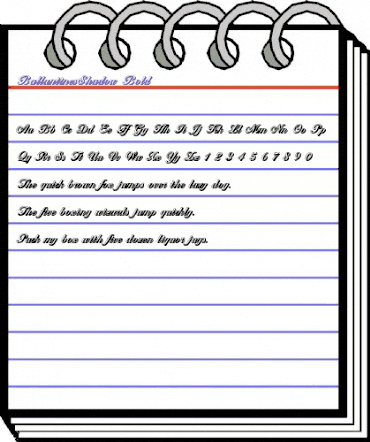 BallantinesShadow Bold animated font preview BallantinesShadow Bold animated font preview