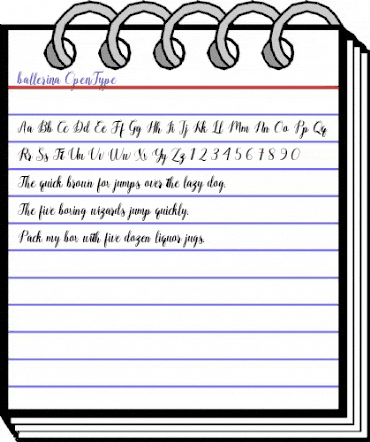 ballerina Regular animated font preview ballerina Regular animated font preview