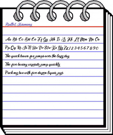 Ballet Harmony Ballet Harmony animated font preview
