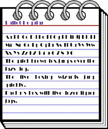 Ballet Regular animated font preview Ballet Regular animated font preview