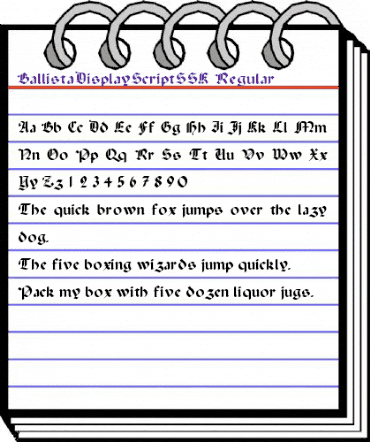 BallistaDisplayScriptSSK Regular animated font preview BallistaDisplayScriptSSK Regular animated font preview