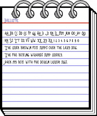 Ballistic Regular animated font preview Ballistic Regular animated font preview
