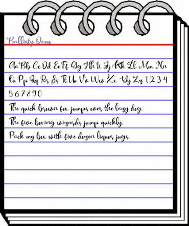 Ballisty Demo Regular animated font preview Ballisty Demo Regular animated font preview