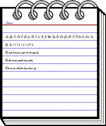 Ballmont Regular animated font preview Ballmont Regular animated font preview