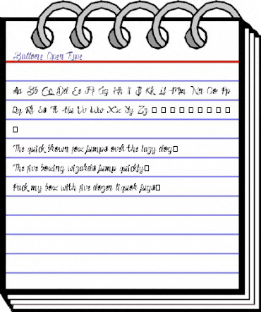 Ballone Regular animated font preview Ballone Regular animated font preview