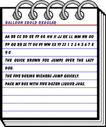 Balloon-Xbold Regular animated font preview Balloon-Xbold Regular animated font preview