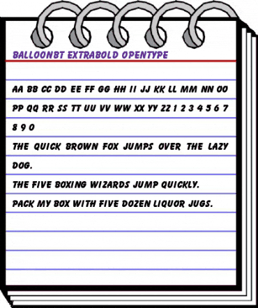 Balloon Extra Bold animated font preview Balloon Extra Bold animated font preview