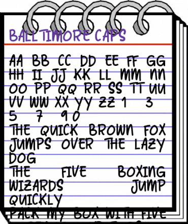 Balltimore Caps Regular animated font preview Balltimore Caps Regular animated font preview
