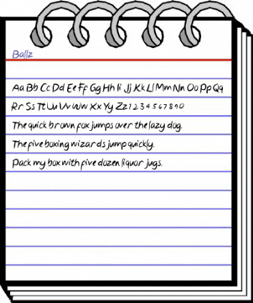 Ballz Regular animated font preview