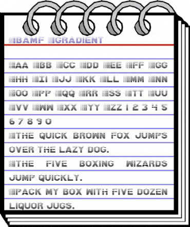 Bamf Gradient Gradient animated font preview Bamf Gradient Gradient animated font preview