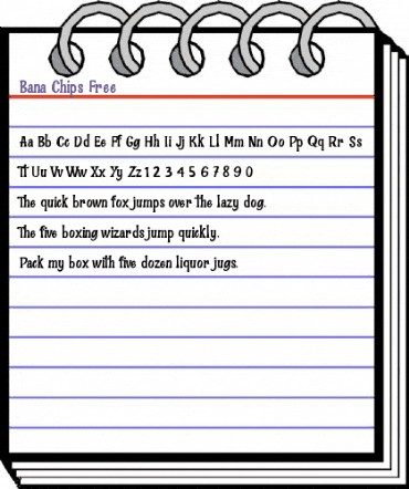 Bana Chips Regular animated font preview Bana Chips Regular animated font preview